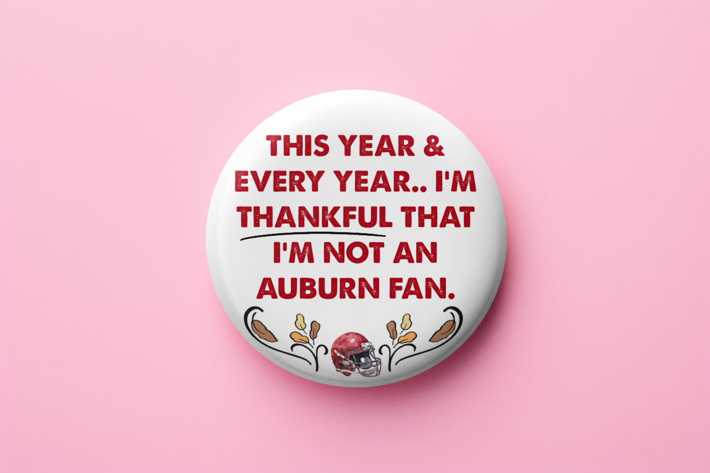 Thankful I'm not an auburn fan